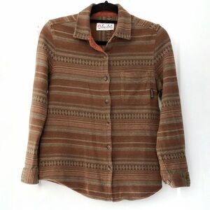 Olive & Oak Brown Patterned Button-Down Shirt